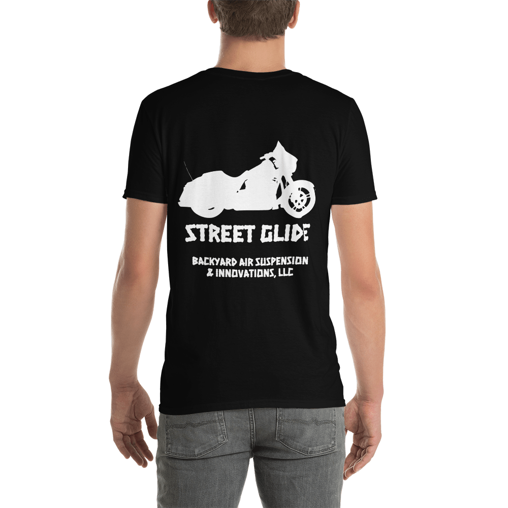 BAS Street Glide Men's T-Shirt - Backyard Air Suspension & Innovations, LLC.