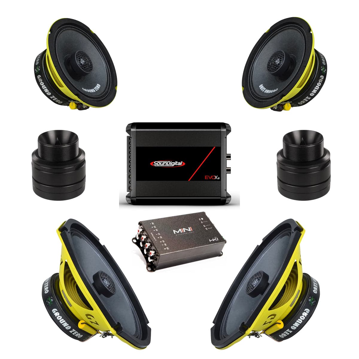 6.5", 6x9 Speakers, Amplifier, DSP, Tweeter Combo - Backyard Air Suspension & Innovations, LLC.