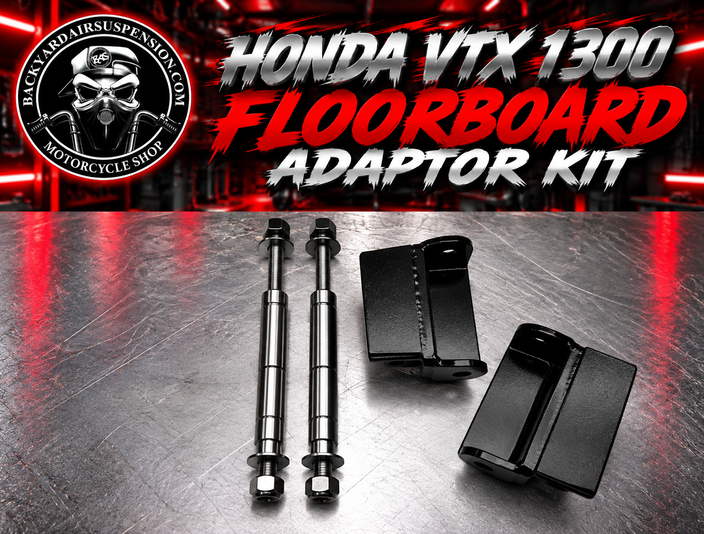 Honda VTX 1300 Floorboard Adaptor Kit | Backyard Air Suspension