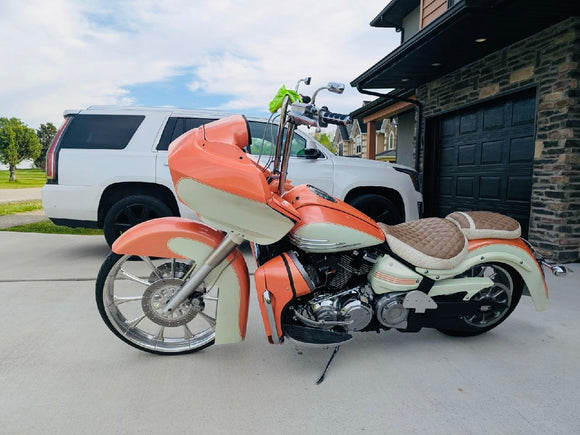 Yamaha Stratoliner Road Glide Adapter Bracket - Backyard Air Suspension & Innovations, LLC.