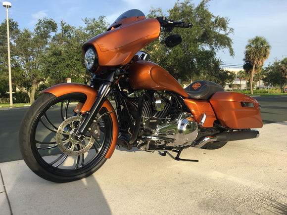 Harley 09-Present Manual Center Stand - Backyard Air Suspension & Innovations, LLC.