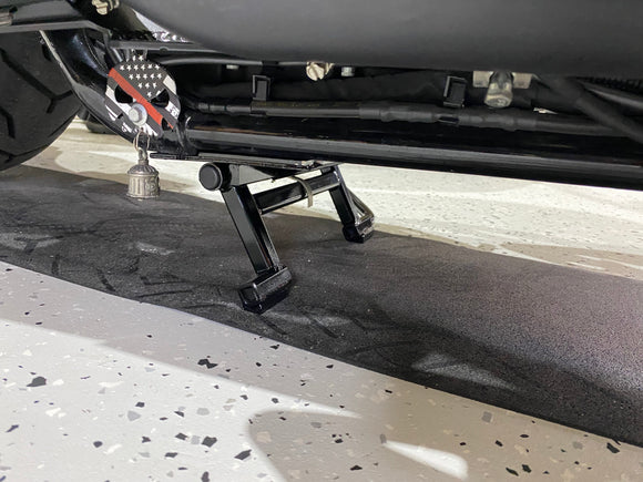 Harley 09-Present Manual Center Stand - Backyard Air Suspension & Innovations, LLC.
