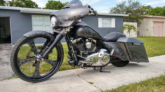 Harley 09-Present Manual Center Stand - Backyard Air Suspension & Innovations, LLC.