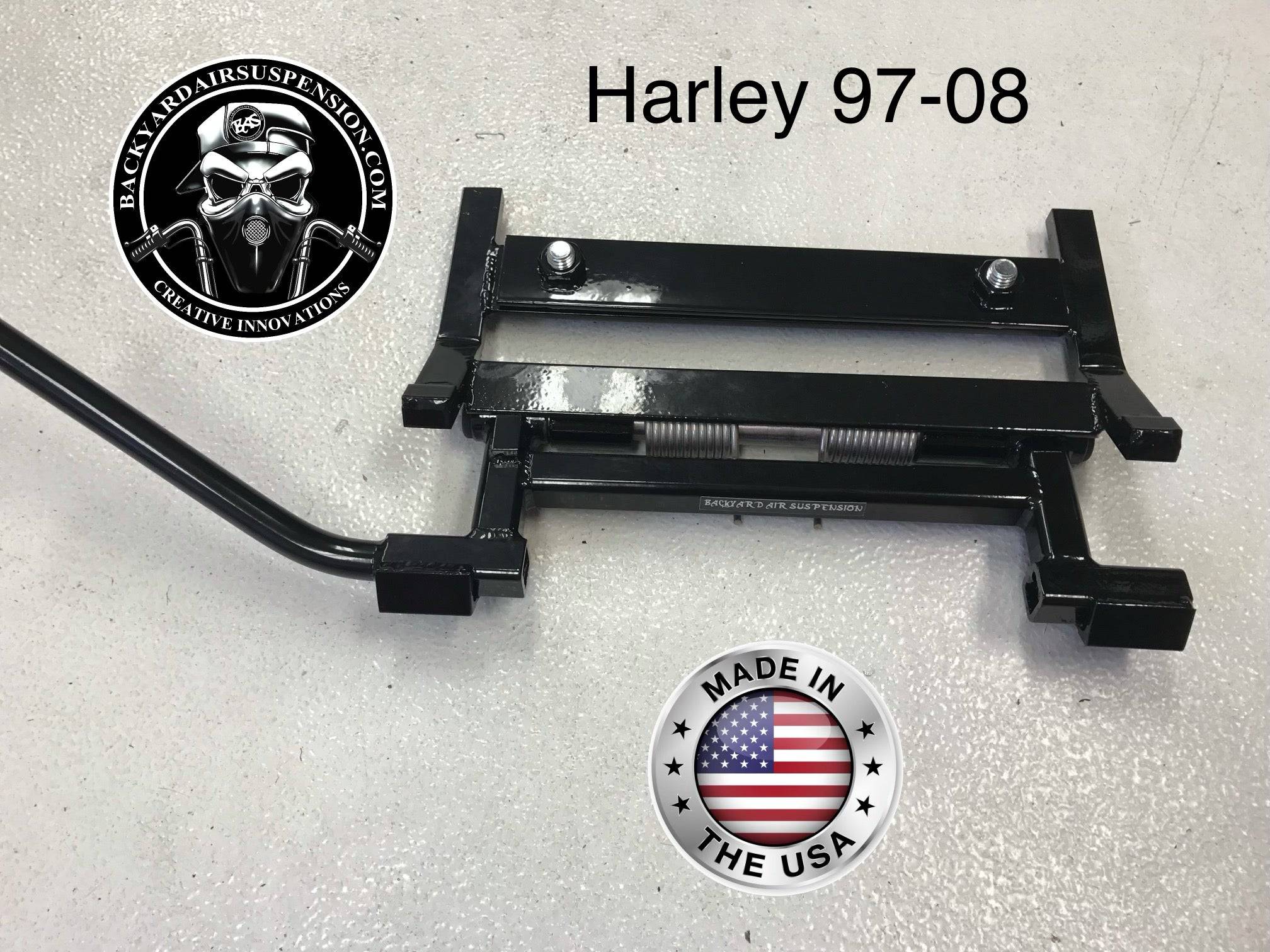 Harley 97-08 Manual Center Stand - Backyard Air Suspension & Innovations, LLC.