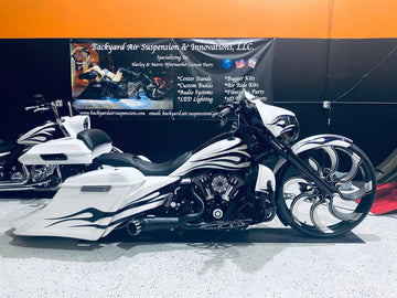 Harley 09-Present Manual Center Stand - Backyard Air Suspension & Innovations, LLC.