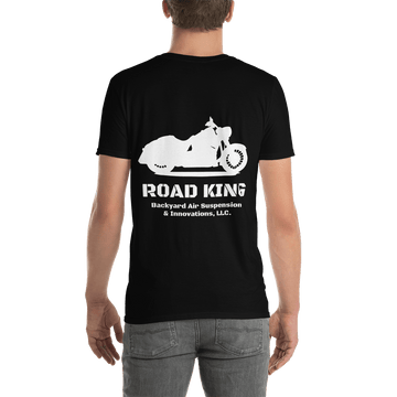 BAS Road King Men's T-Shirt - Backyard Air Suspension & Innovations, LLC.