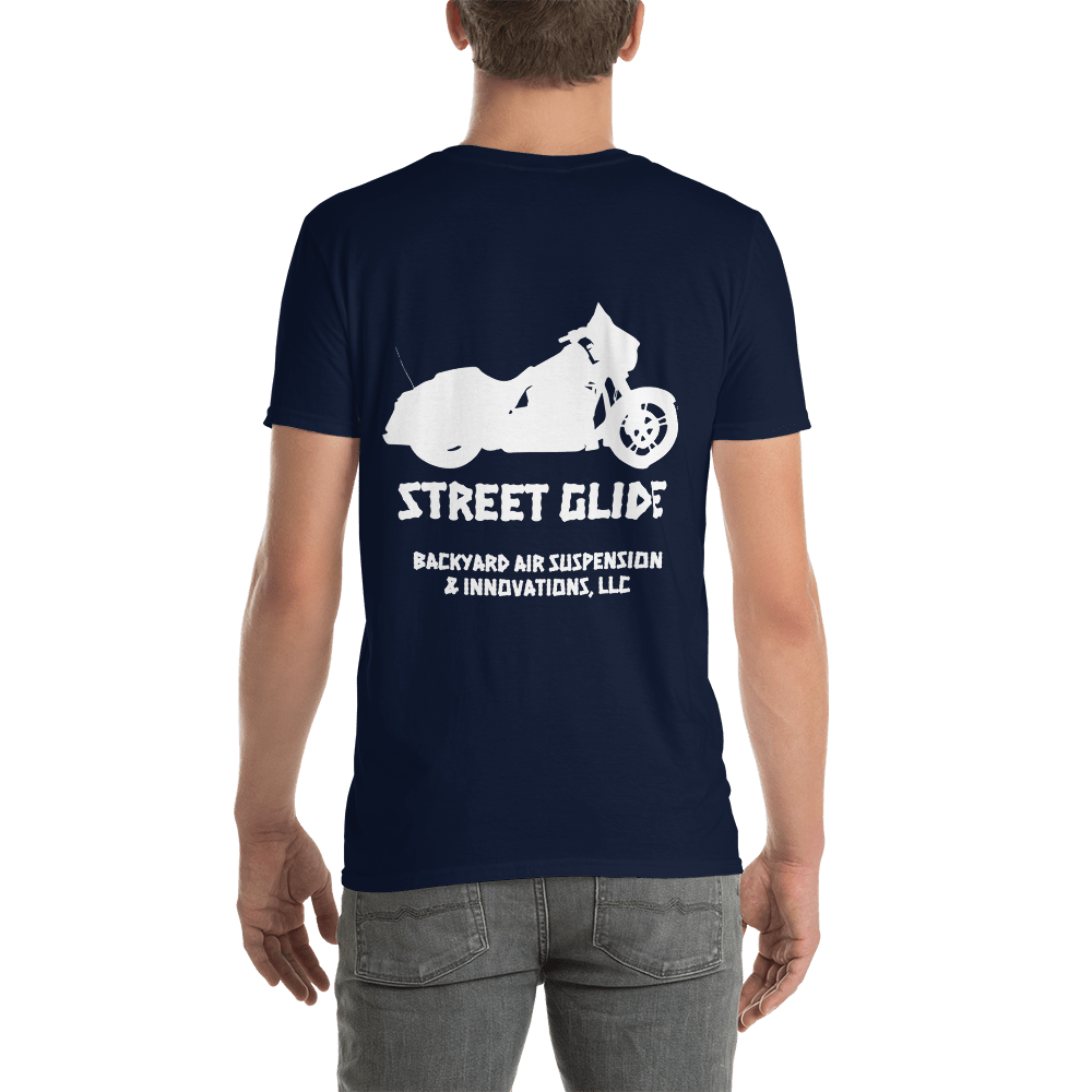 BAS Street Glide Men's T-Shirt - Backyard Air Suspension & Innovations, LLC.