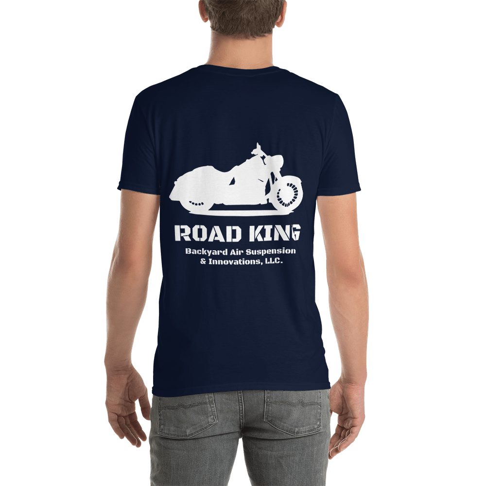 BAS Road King Men's T-Shirt - Backyard Air Suspension & Innovations, LLC.