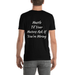 BAS Hustle Men's T-Shirt - Backyard Air Suspension & Innovations, LLC.