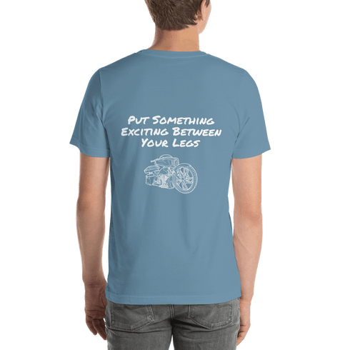 BAS Put Something Exciting Between Your Legs Men's T-Shirt - Backyard Air Suspension & Innovations, LLC.