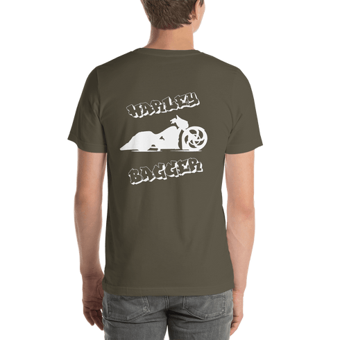 BAS Harley Bagger Short-Sleeve Men's T-Shirt - Backyard Air Suspension & Innovations, LLC.