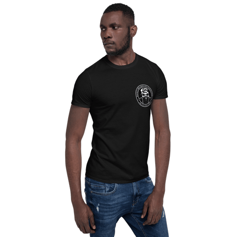 BAS Bearded with Guns Men's T-Shirt - Backyard Air Suspension & Innovations, LLC.