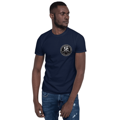 BAS Bearded with Guns Men's T-Shirt - Backyard Air Suspension & Innovations, LLC.