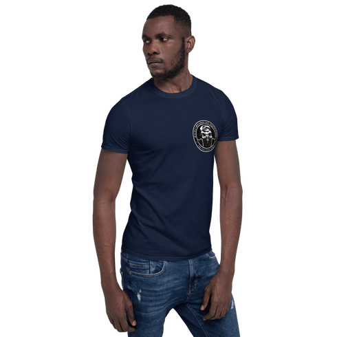 BAS Bearded with Guns Men's T-Shirt - Backyard Air Suspension & Innovations, LLC.