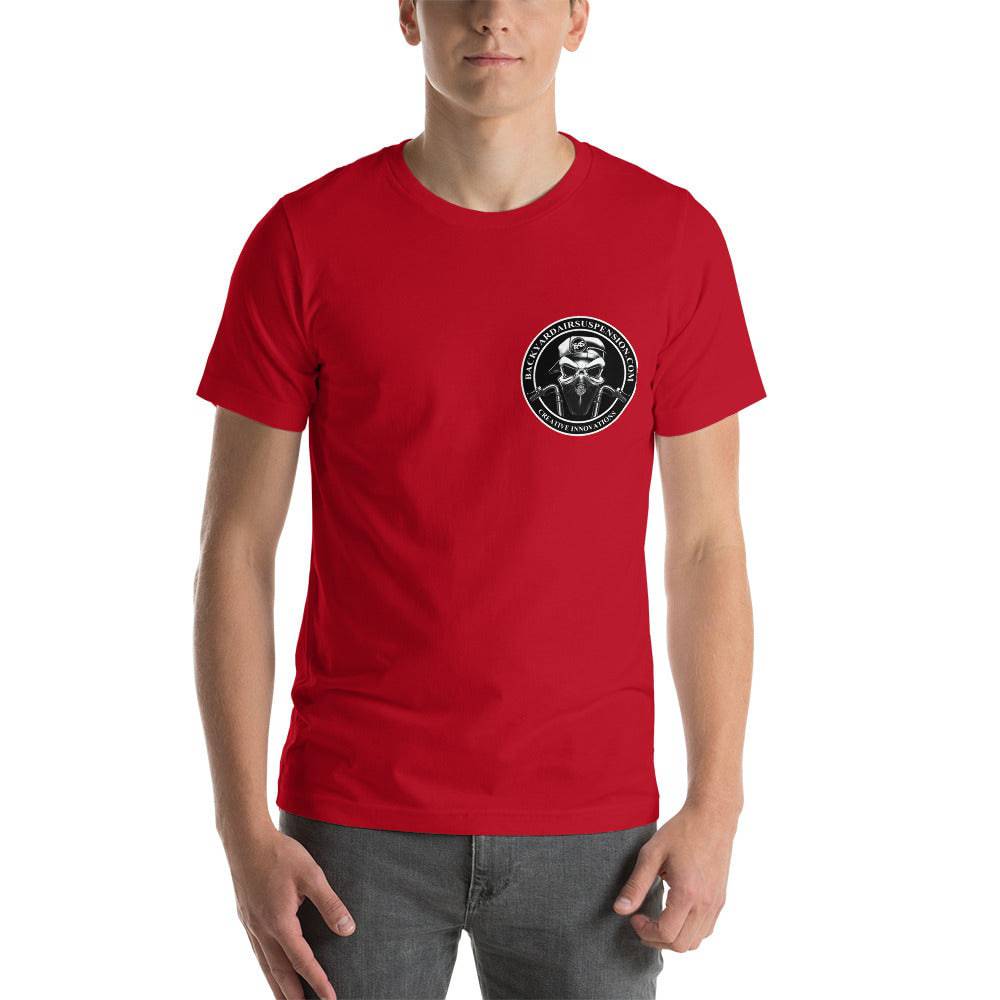 BAS Logo Multi-Color Short-Sleeve Men's T-Shirt - Backyard Air Suspension & Innovations, LLC.