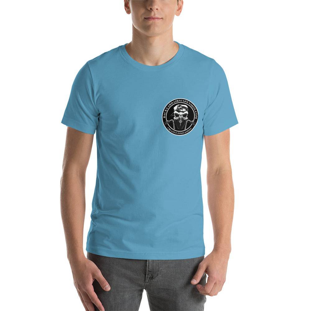BAS Logo Multi-Color Short-Sleeve Men's T-Shirt - Backyard Air Suspension & Innovations, LLC.