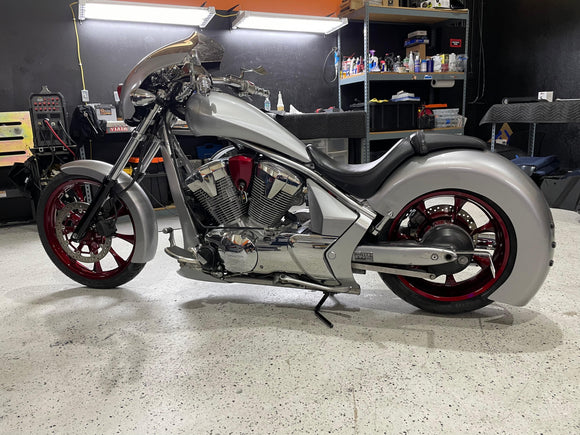 Honda Fury Manual Center Stand - Backyard Air Suspension & Innovations, LLC.