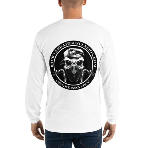 BAS Logo Men’s Long Sleeve Shirt - Backyard Air Suspension & Innovations, LLC.