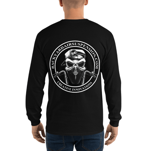 BAS Logo Men’s Long Sleeve Shirt - Backyard Air Suspension & Innovations, LLC.
