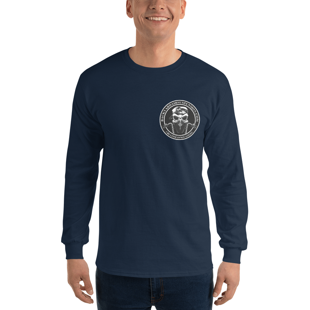 BAS Logo Men’s Long Sleeve Shirt - Backyard Air Suspension & Innovations, LLC.