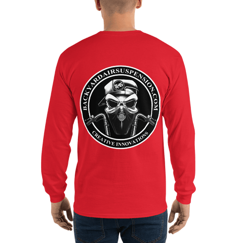 BAS Logo Men’s Long Sleeve Shirt - Backyard Air Suspension & Innovations, LLC.