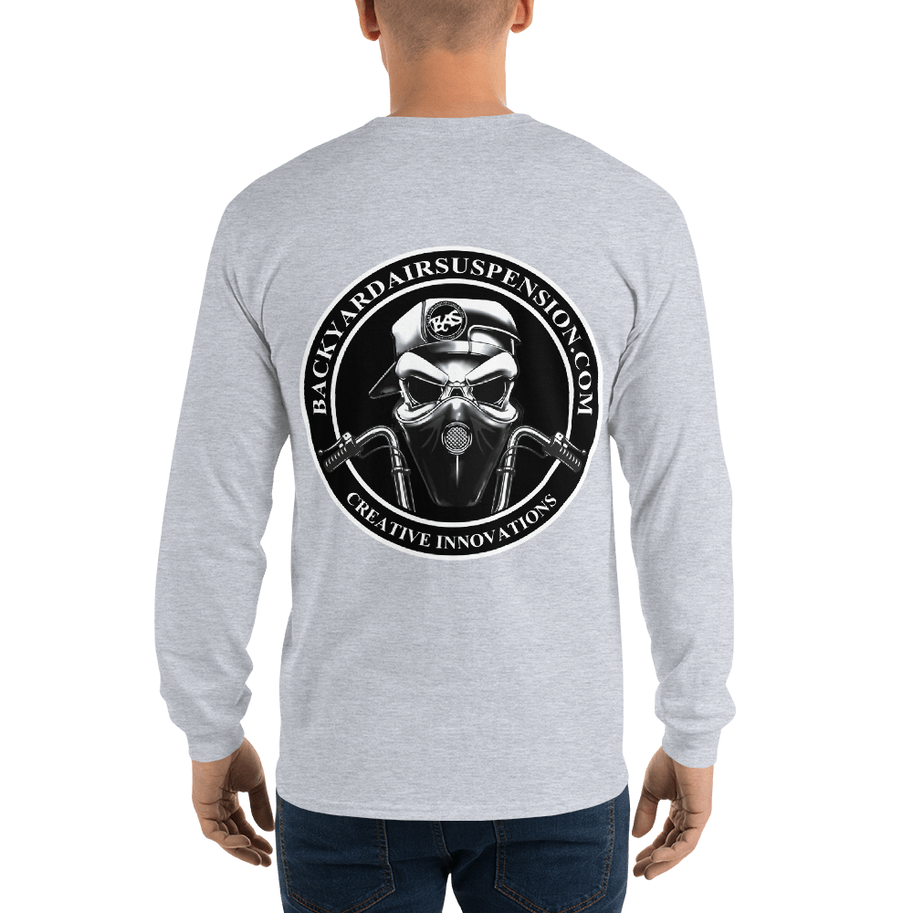 BAS Logo Men’s Long Sleeve Shirt - Backyard Air Suspension & Innovations, LLC.