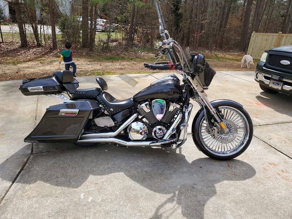Honda VTX 1800 Razor Tour Pack - Backyard Air Suspension & Innovations, LLC.