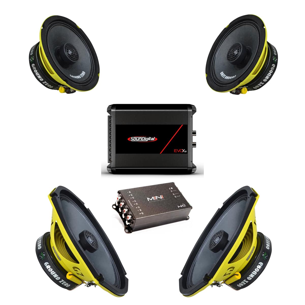 6.5", 6x9 Speakers, Amplifier & DSP Combo - Backyard Air Suspension & Innovations, LLC.
