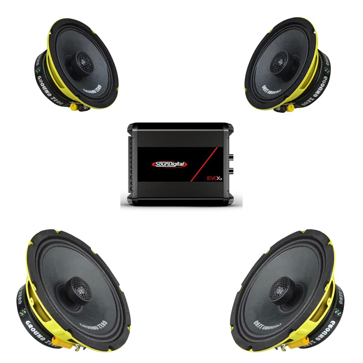 6.5", 8" Speakers & Amplifier Combo - Backyard Air Suspension & Innovations, LLC.