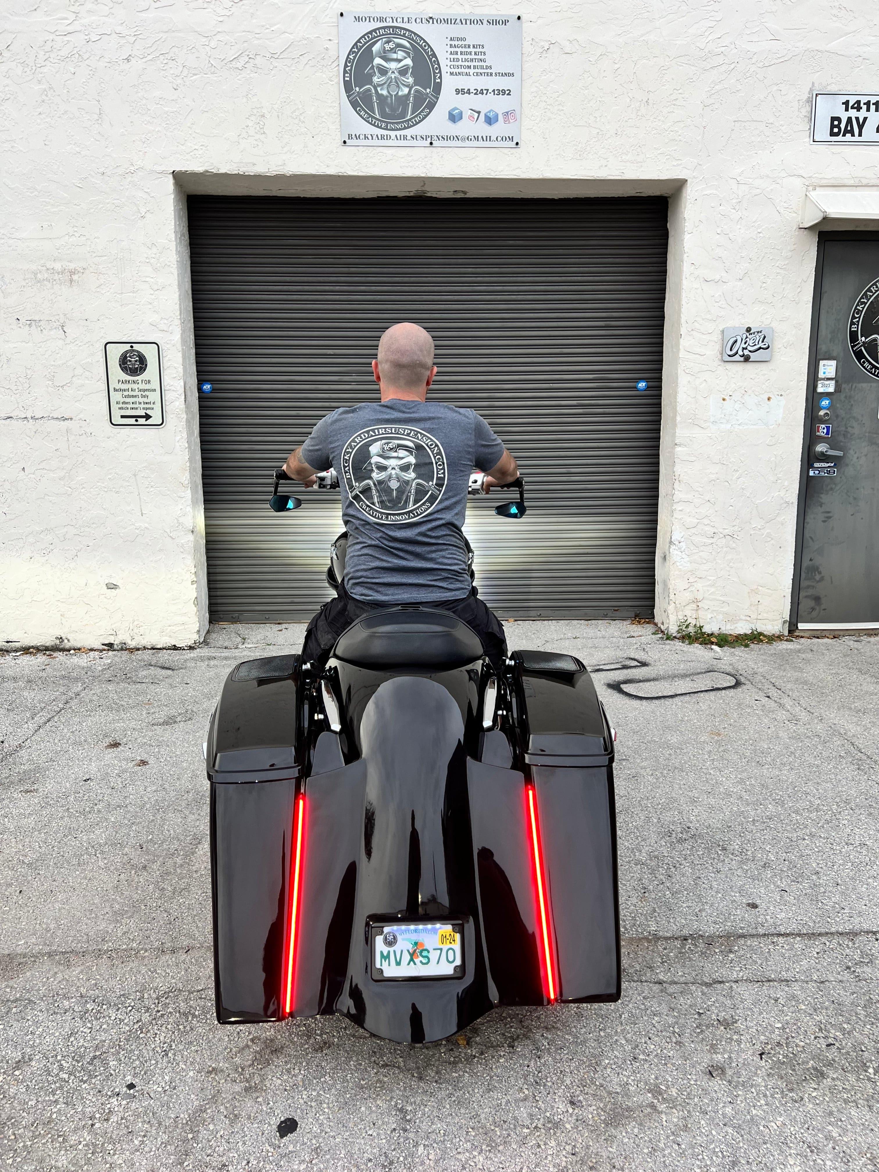 Suzuki M109R LED Tail Lights & Module Kit Backyard Air Suspension