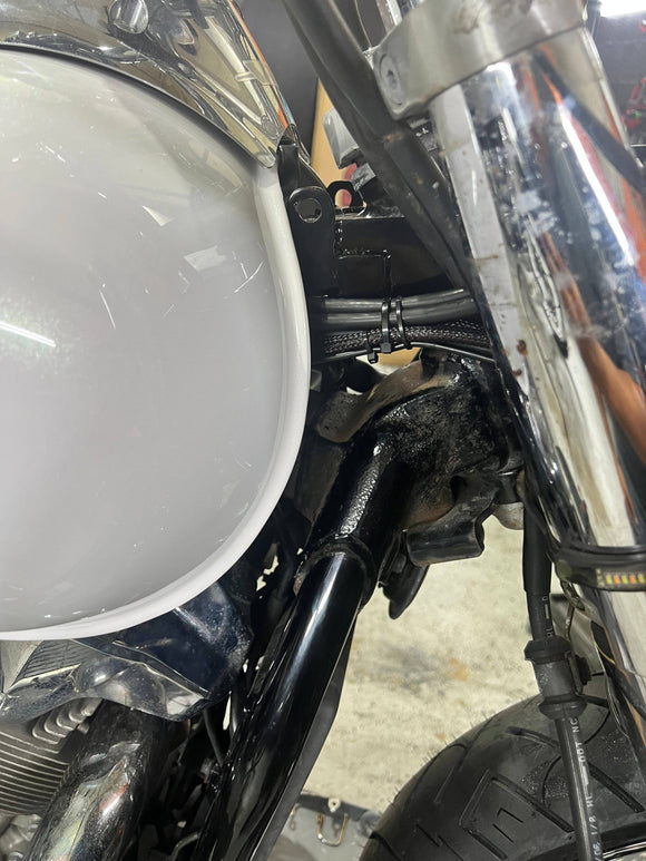 Honda VTX 1300 Road Glide Fairing Adapter Bracket - Backyard Air Suspension & Innovations, LLC.