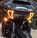 Harley Road Glide Vents DRL/Turn Signal Lights - Backyard Air Suspension & Innovations, LLC.