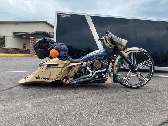 Harley 09-Present Manual Center Stand - Backyard Air Suspension & Innovations, LLC.