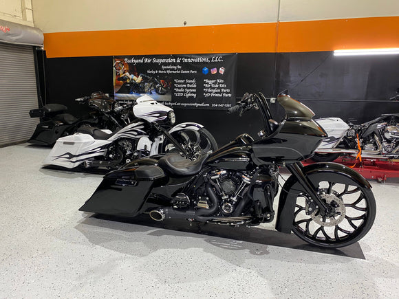 Harley 09-Present Manual Center Stand - Backyard Air Suspension & Innovations, LLC.