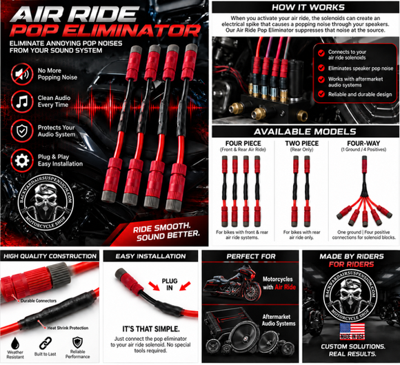 Harley Air Ride Pop Eliminator