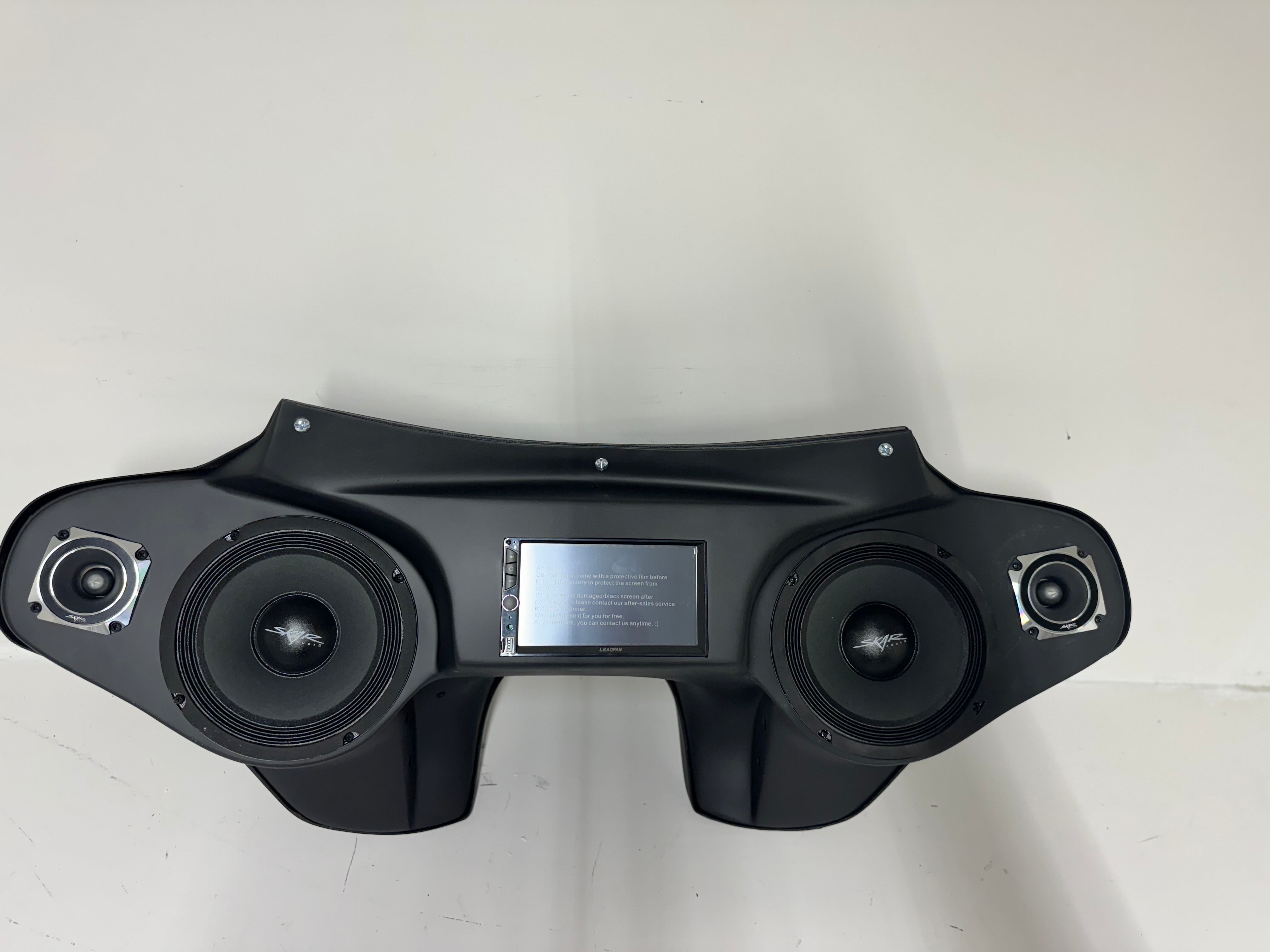 Honda VTX 1300 Double Din Radio Batwing Fairing