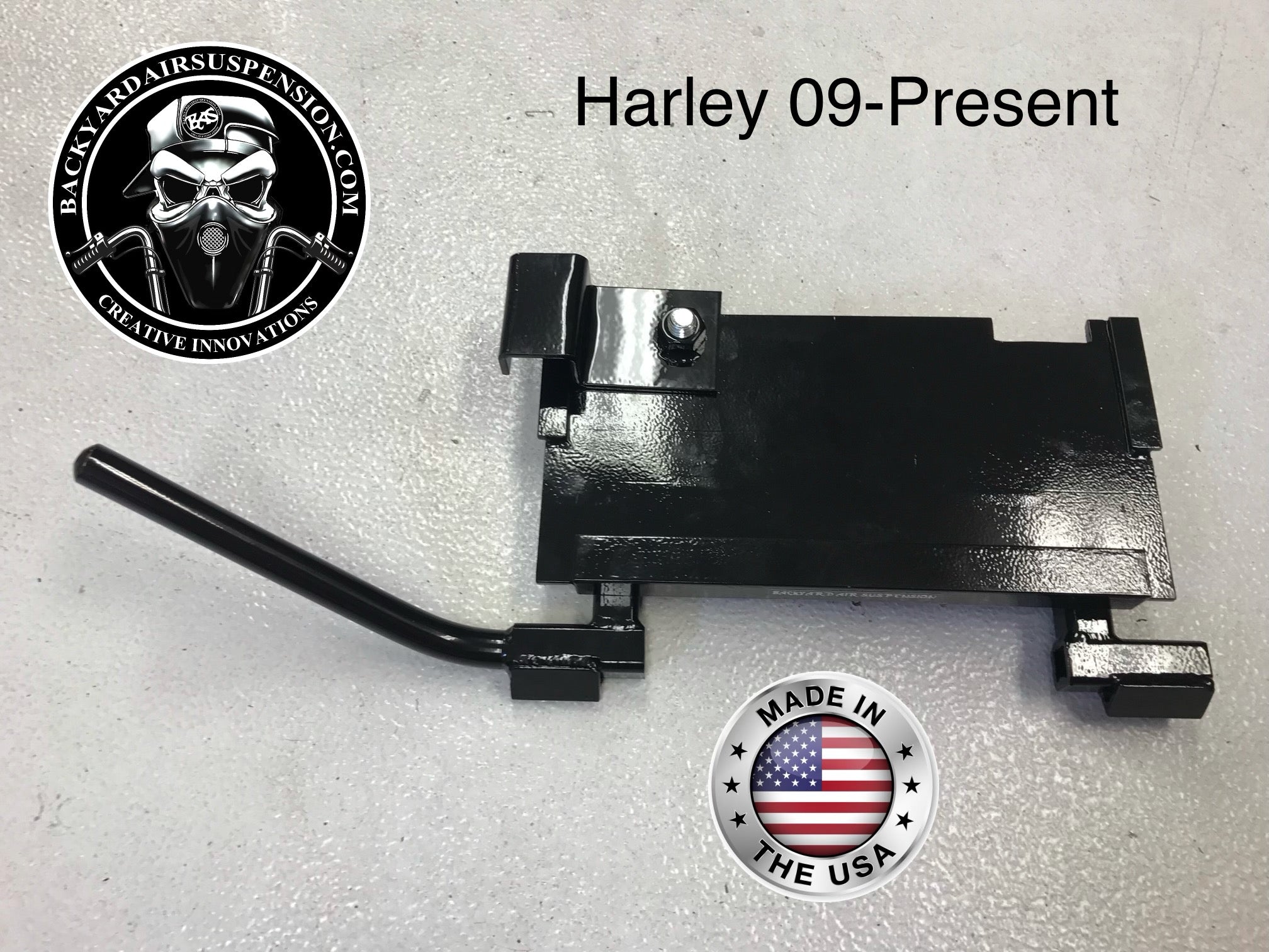 Harley 09-Present Manual Center Stand - Backyard Air Suspension & Innovations, LLC.