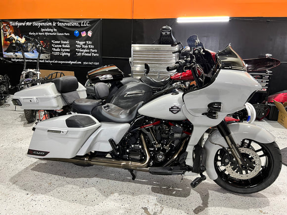 Harley 09-Present Manual Center Stand - Backyard Air Suspension & Innovations, LLC.