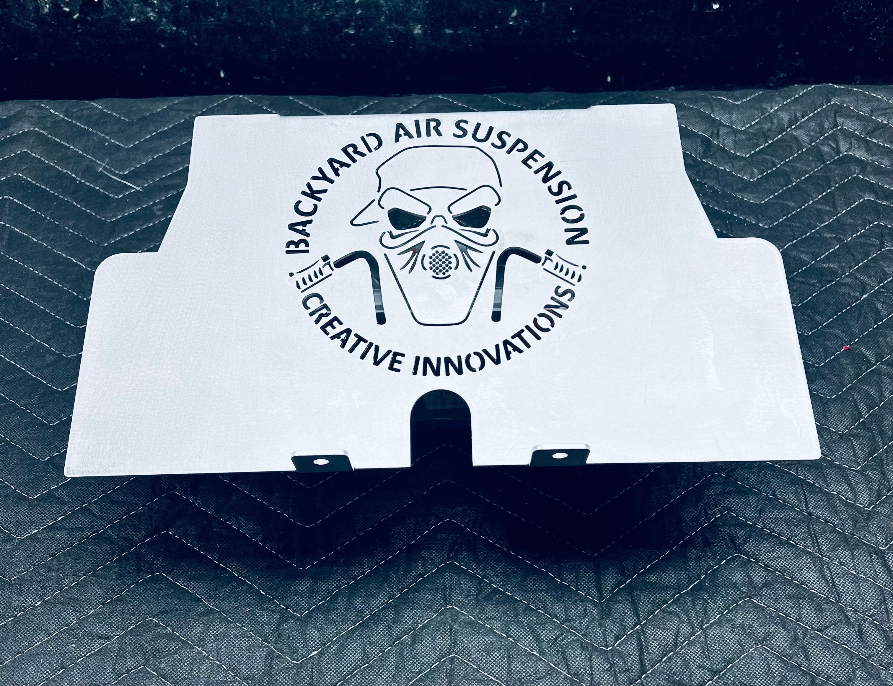 Harley Road Glide Amp Rack - Backyard Air Suspension & Innovations, LLC.
