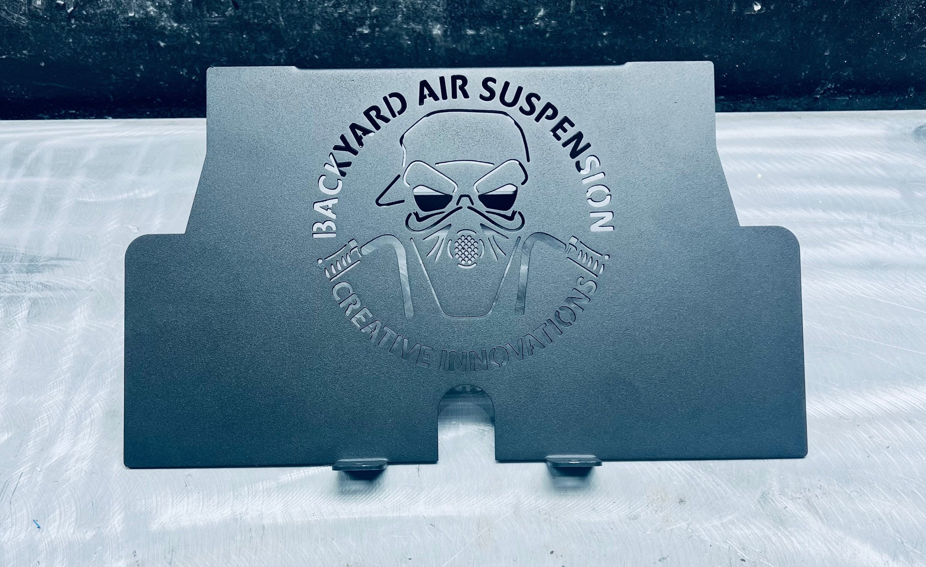 Harley Road Glide Amp Rack - Backyard Air Suspension & Innovations, LLC.