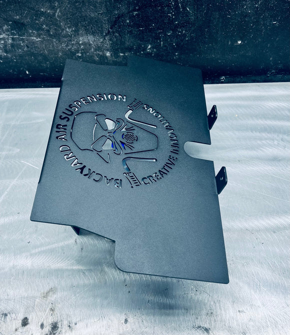 Harley Road Glide Amp Rack - Backyard Air Suspension & Innovations, LLC.