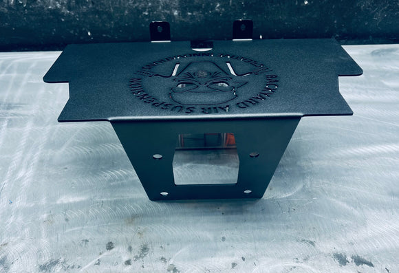 Harley Road Glide Amp Rack - Backyard Air Suspension & Innovations, LLC.