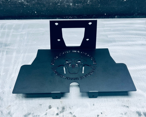 Harley Road Glide Amp Rack - Backyard Air Suspension & Innovations, LLC.