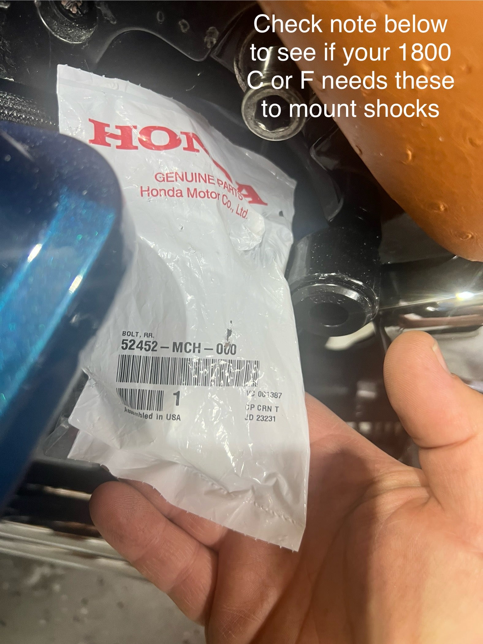 Honda VTX 1800 Fast Up Air Ride Kit