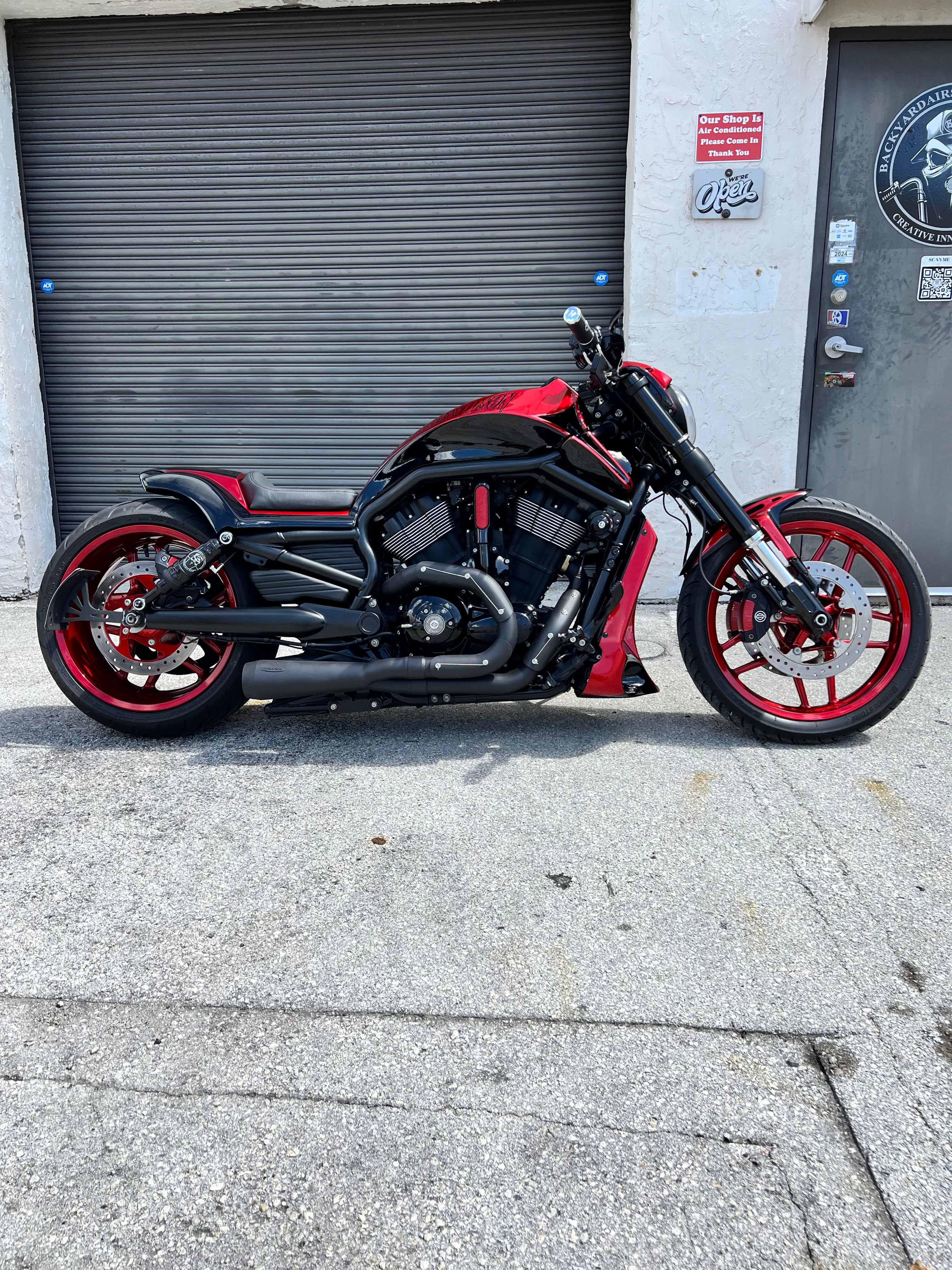 Harley V-Rod Air Ride Kit Backyard Air Suspension Innovations