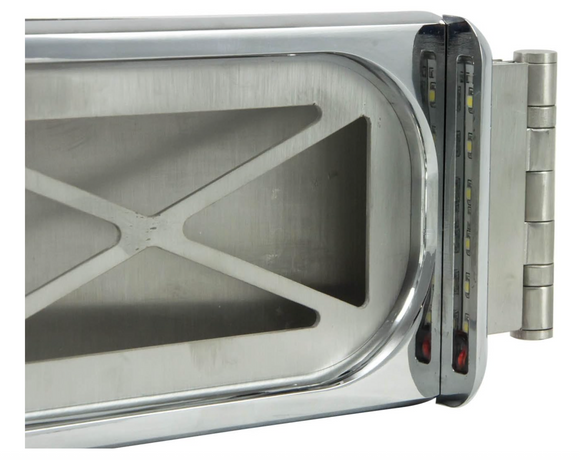 Harley Chrome License Plate Bracket Hinge Style - Backyard Air Suspension & Innovations, LLC.