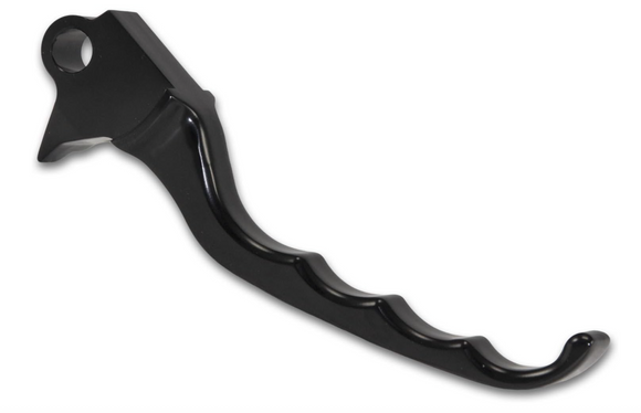 Harley Black Contrast Cut Brake Lever - Backyard Air Suspension & Innovations, LLC.