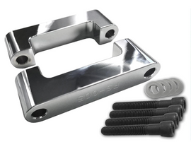 Harley 21” Chrome Front Fender Spacer Brackets - Backyard Air Suspension & Innovations, LLC.