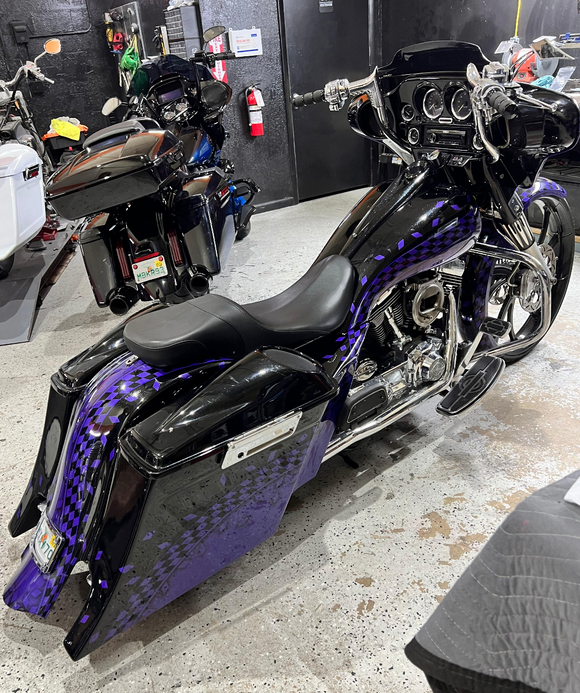 Harley Adjustable Manual Center Stand - Backyard Air Suspension & Innovations, LLC.