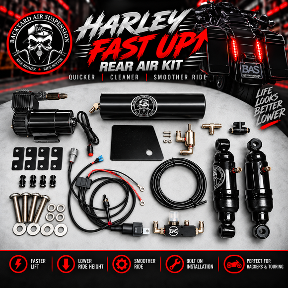 Harley Rear Fast Up Air Ride Kit